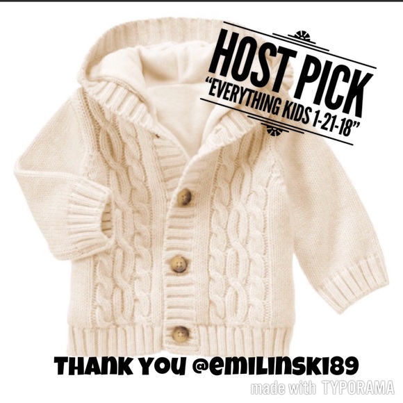 Gymboree Other - DONATING {•Gymboree Cable Knit Button Up Sweater•}